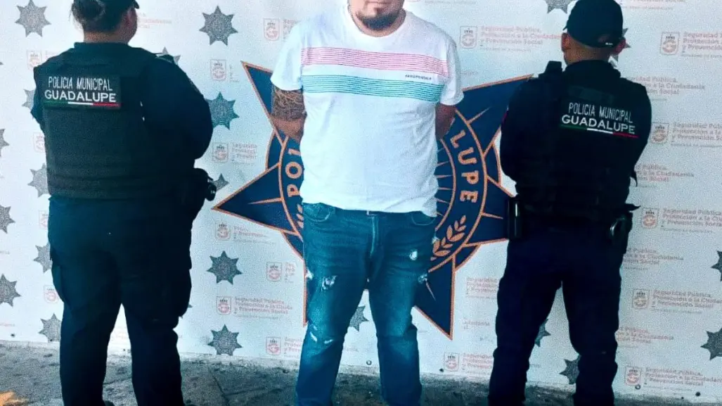 Policía de Guadalupe logra detener a sujeto tras amenaza de muerte