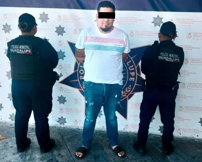 Policía de Guadalupe logra detener a sujeto tras amenaza de muerte
