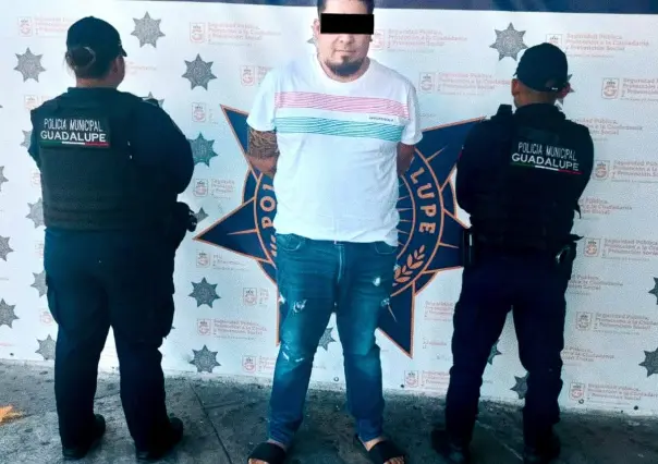Policía de Guadalupe logra detener a sujeto tras amenaza de muerte