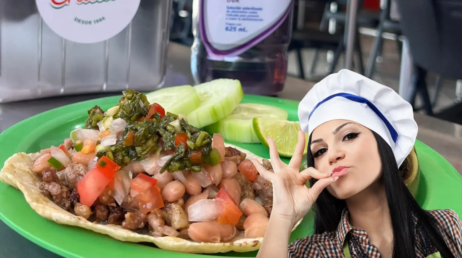 Esta taquería de Durango tiene una gran varidad de productos en su barra fría. Foto: El Chilillo.