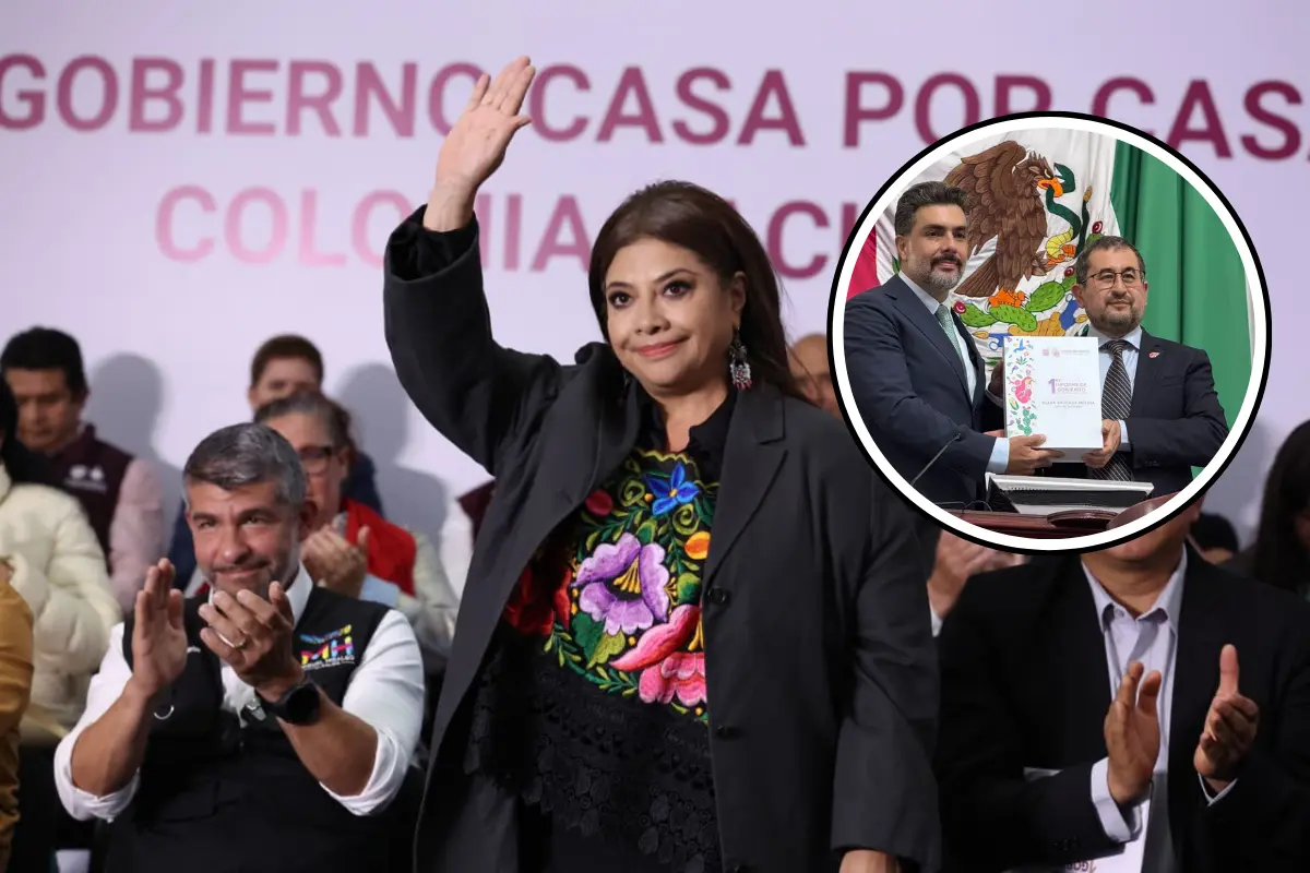 De fondo Clara Brugada, César Cravioto. Foto: X @ClaraBrugadaM | @Congreso_CdMex