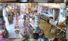 Exhiben a turistas por robo en una tienda de artesanías en Valladolid