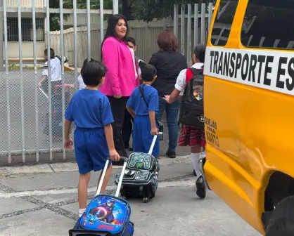 Tráfico, emoción y retos: así fue el regreso a clases en Nuevo León