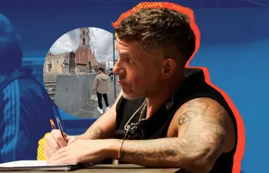 Alejandro Sanz caminó por las calles de Puebla; se metió al barrio