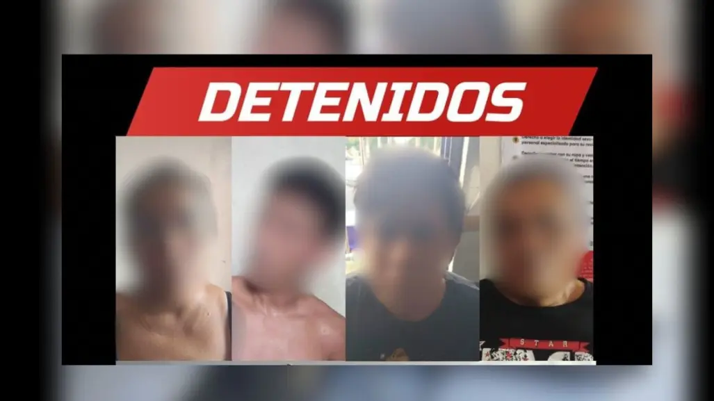 Caen 4 sujetos por robo con violencia en una tienda de Chocholá, Yucatán