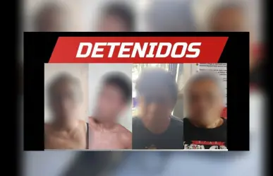 Caen 4 sujetos por robo con violencia en una tienda de Chocholá, Yucatán