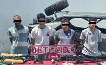 Fuerte golpe al crimen en García deja 4 detenidos, armas largas y droga aseguradas