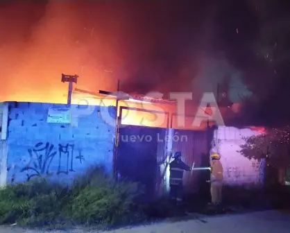 VIDEO | Fuerte incendio en taller de Guadalupe alerta a vecinos y autoridades