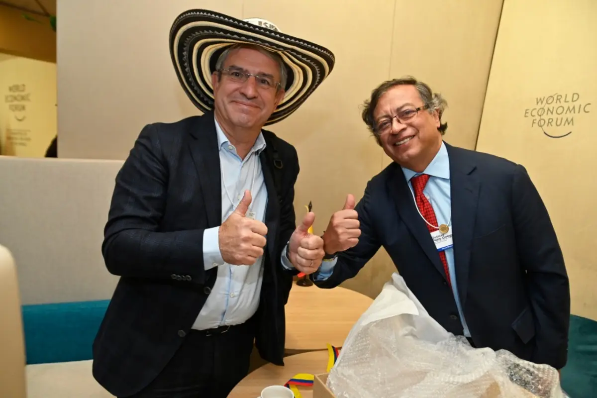 Laurent Freixe y Gustavo Petro Foto: X(Twitter) @infopresidencia