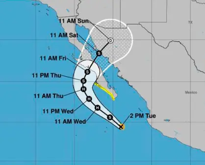 ¿Cuál será la trayectoria y posibles afectaciones para BCS por la tormenta tropical Lorena?