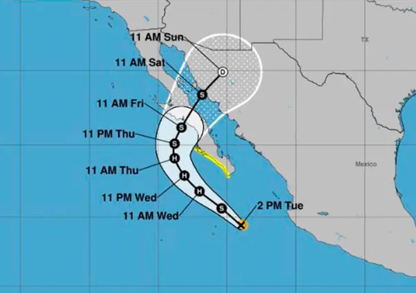 ¿Cuál será la trayectoria y posibles afectaciones para BCS por la tormenta tropical Lorena?