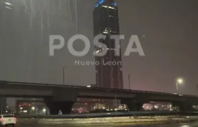 Área metropolitana de Monterrey amanece con fuertes lluvias y encharcamientos