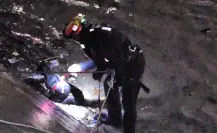 Así fue el rescate de un perro en arroyo El Obispo en San Pedro Garza García
