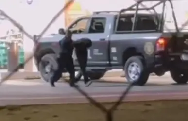VIDEO | Policía detiene a sujeto tras intento de robo con violencia en Escobedo
