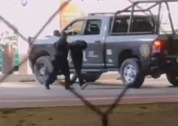 VIDEO | Policía detiene a sujeto tras intento de robo con violencia en Escobedo