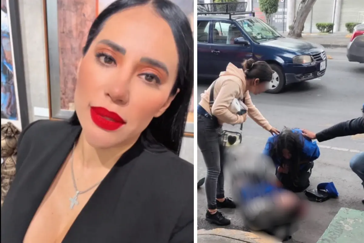 Sandra Cuevas y persona que murió atropellada en su rodada motociclista. Foto: @SandraCuevas_ y @c4jimenez | Canva