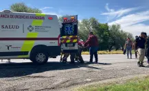 4 trabajadores de COMAPA quedan atrapados en alcantarilla sobre carretera Victoria-Padilla
