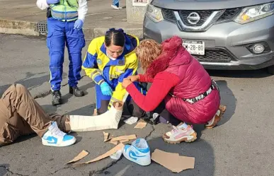 Camioneta arrolla a motociclista en la alcaldía Cuauhtémoc