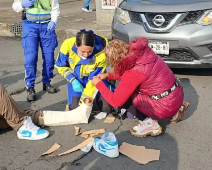 Camioneta arrolla a motociclista en la alcaldía Cuauhtémoc