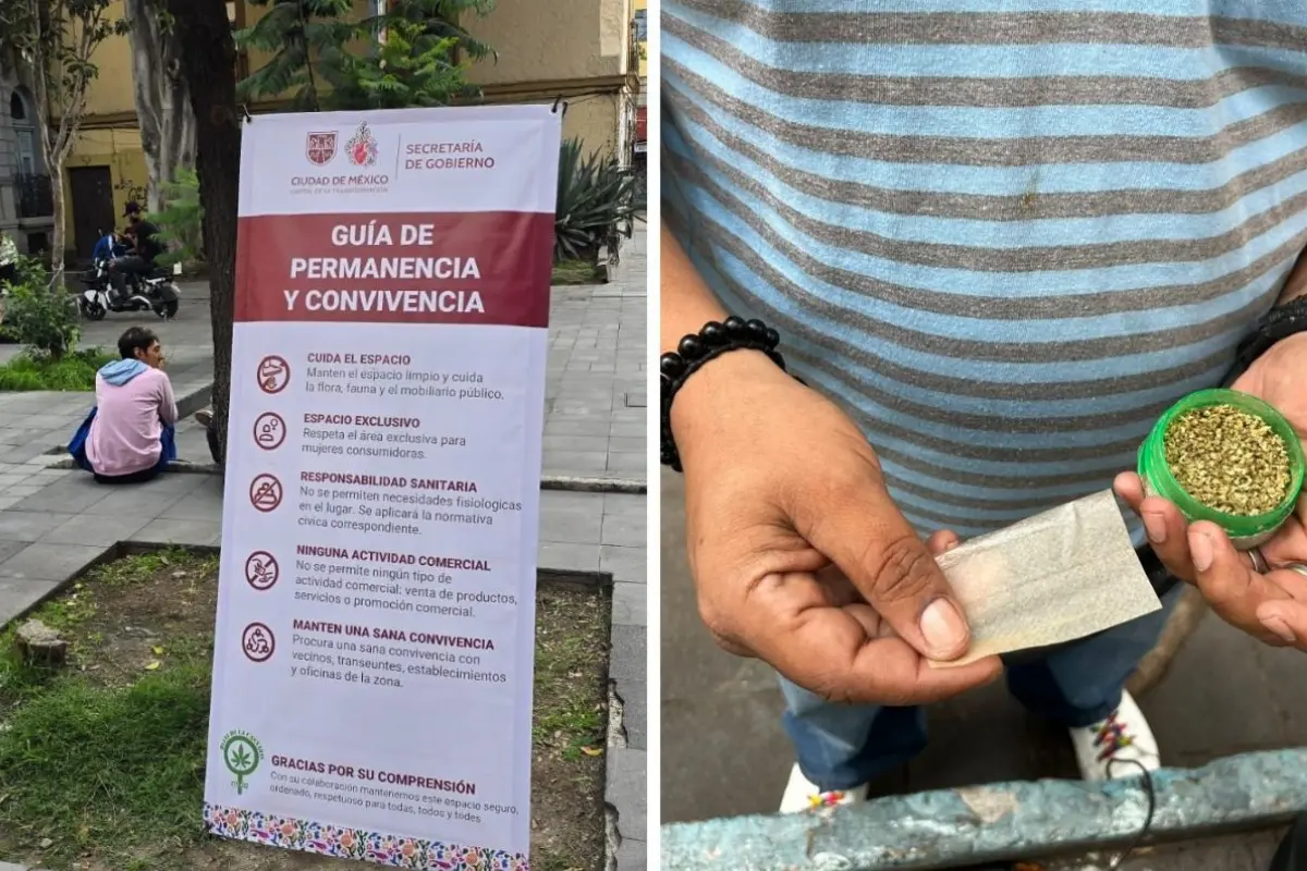 Espacios de consumo de cannabis en CDMX. Foto: Mario Flores l Canva