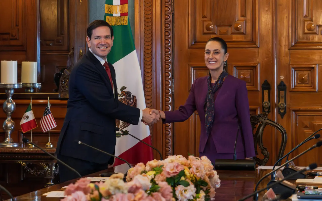 Claudia Sheinbaum y Marco Rubio. Foto: Presidencia de la República