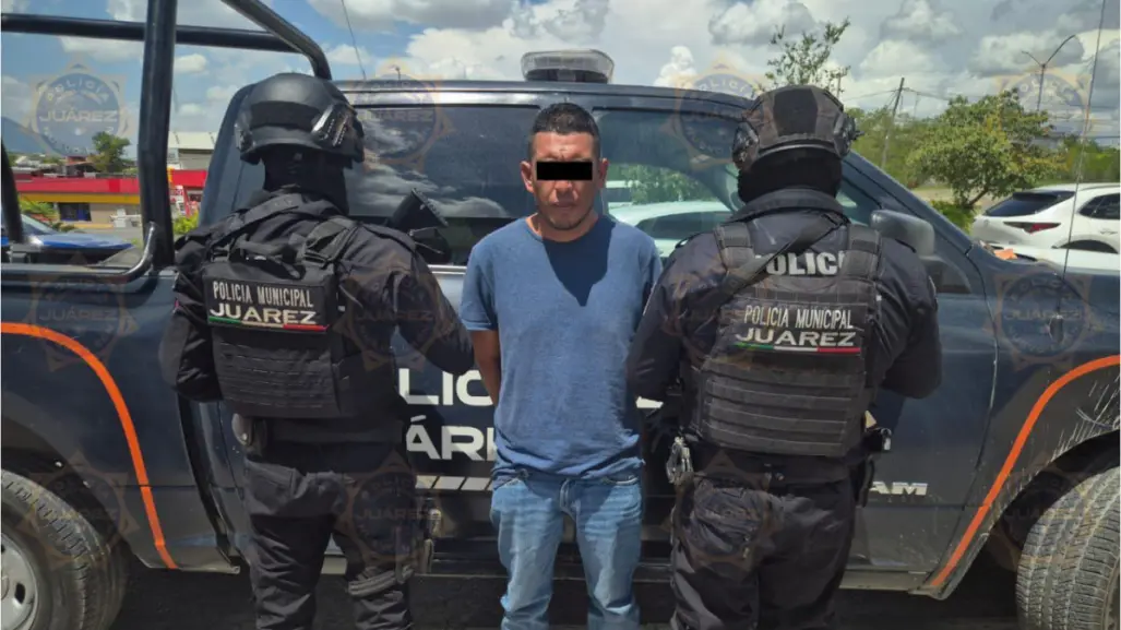 Detienen a hombre con droga en el municipio de Juárez