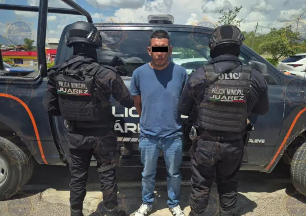 Detienen a hombre con droga en el municipio de Juárez