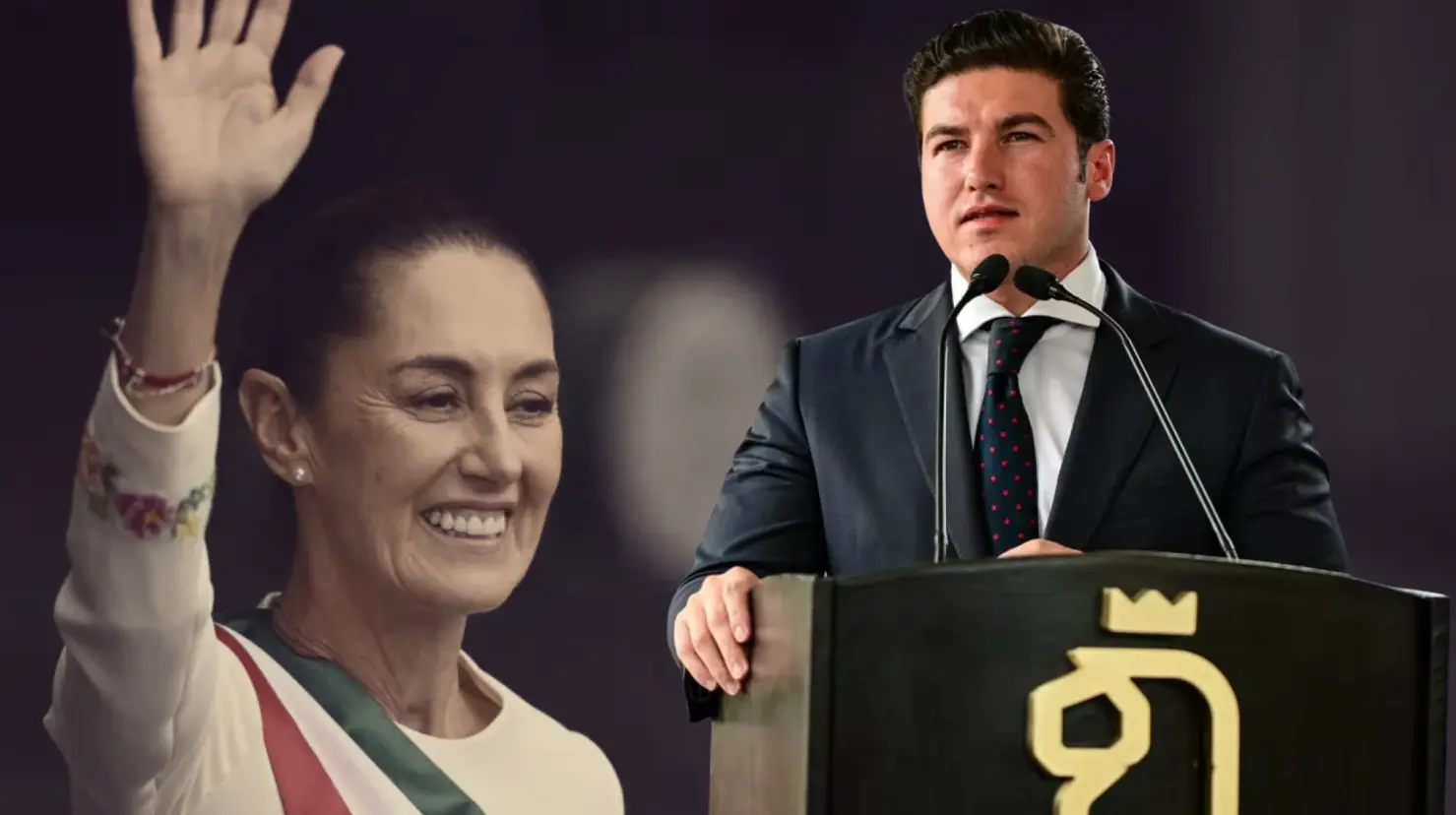 Samuel García, gobernador de Nuevo León y la presidenta de la república Claudia Sheinbaum Foto: Canva