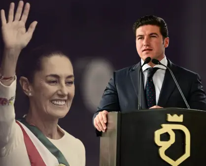 Samuel García celebra visita de Claudia Sheinbaum a Nuevo León para su primer informe estatal