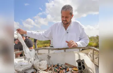 Ecocidio en Ramos Arizpe ; retiran toneladas de pilas abandonadas en Cañada Ancha