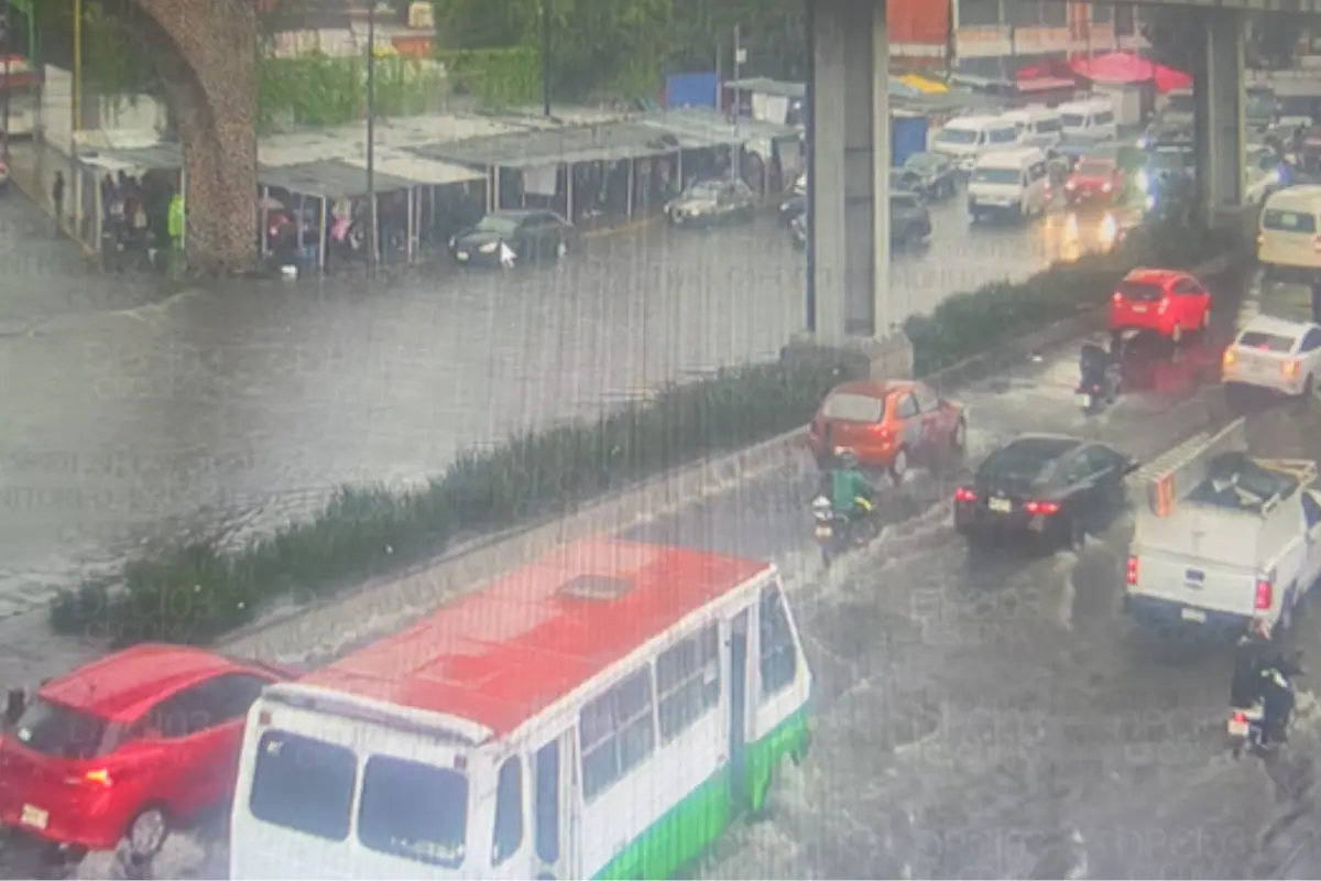 Iztapalapa afectada por lluvias. Foto: X @OVIALCDMX