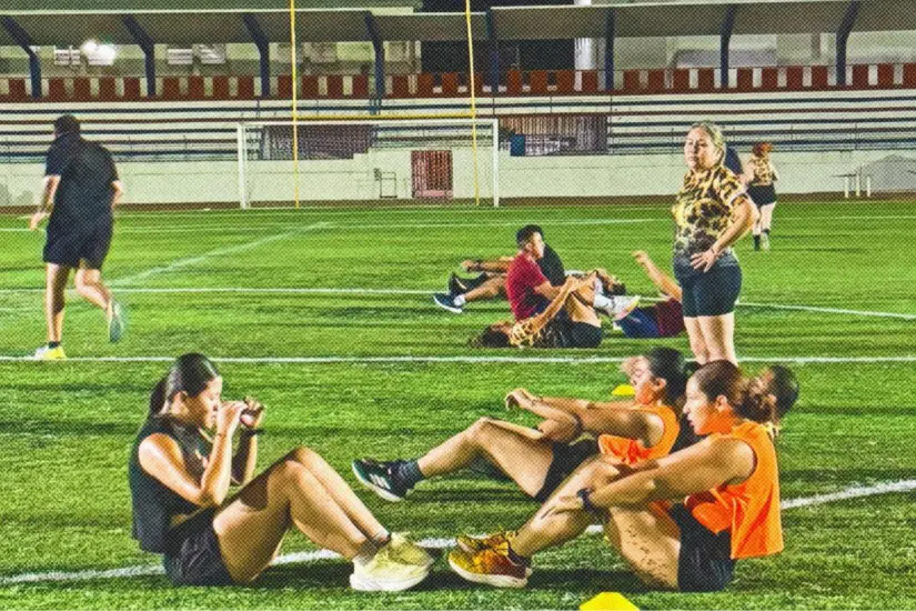 Parte del equipo Leopardos Runners en entrenamiento | Foto: FB Leopardos Runners