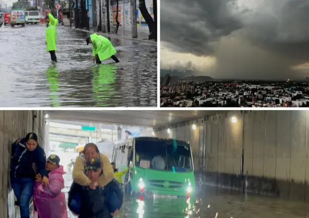 Lluvia histórica golpea la CDMX: 34 millones de metros cúbicos de agua causan estragos