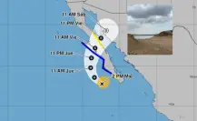 ¿Dónde se espera que toque tierra el huracán Lorena en BCS?