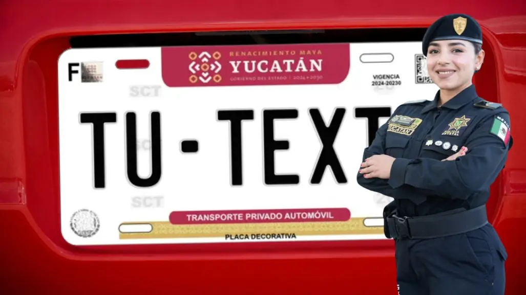 ¿De cuánto es la multa por usar portaplacas en Yucatán?