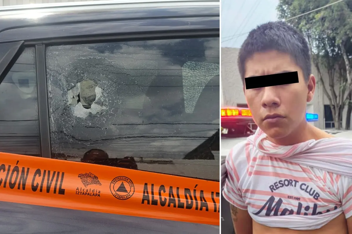 Presunto responsable de balacera en Iztapalapa. Foto: SSC CDMX | Canva