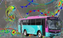 Suspenden transporte público en La Paz por huracán Lorena