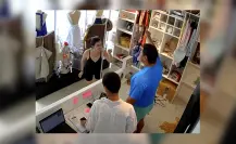 Turista estadounidense amenaza con arma blanca a encargado de una tienda en Mérida