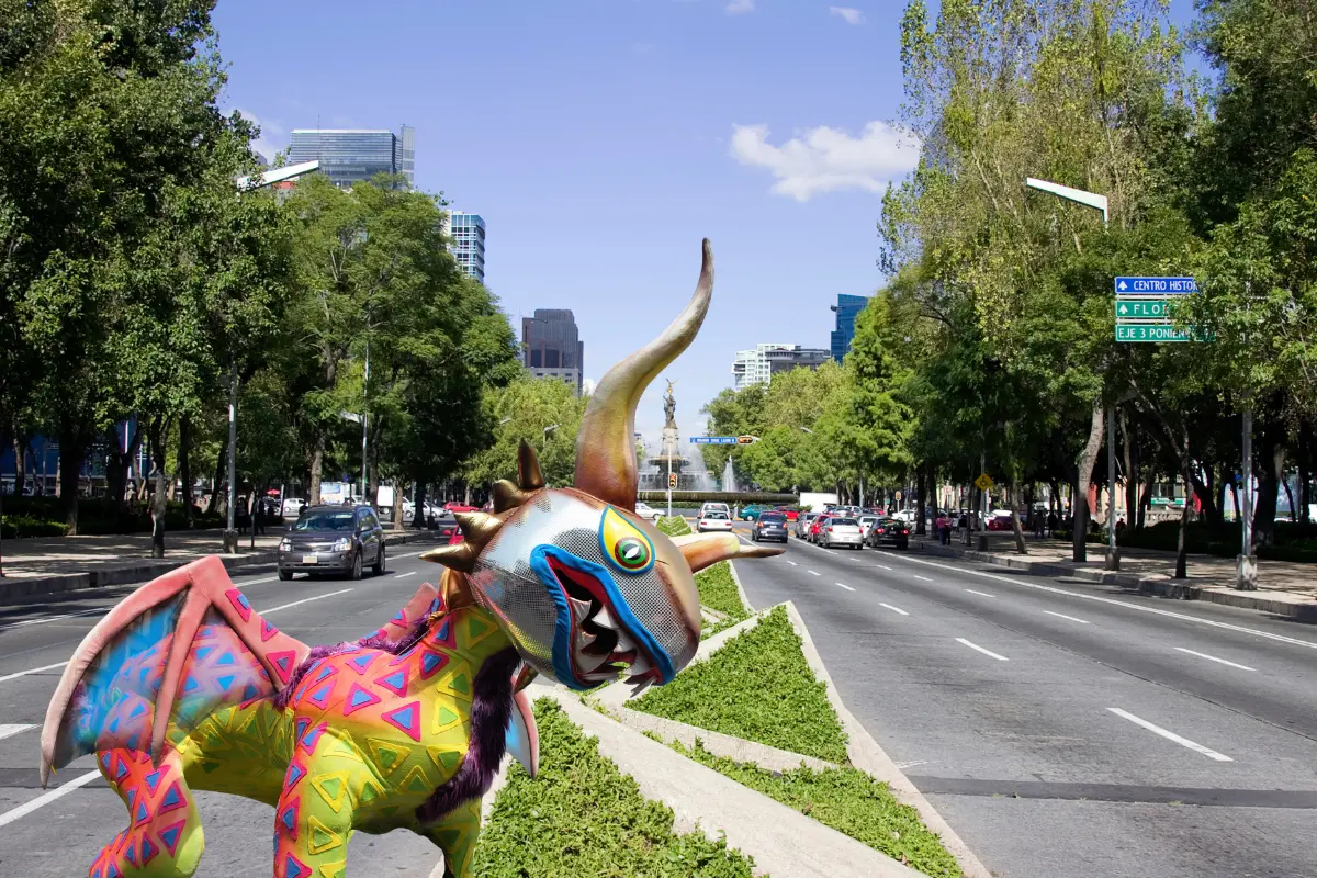 Alebrije en Paseo de la Reforma. Foto: Canva
