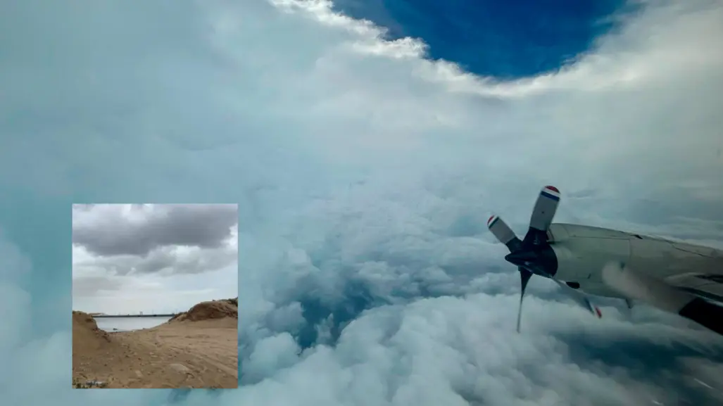 Avión cazahuracanes de la NOAA monitorea a Lorena en Baja California Sur