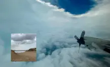 Avión cazahuracanes de la NOAA monitorea a Lorena en Baja California Sur