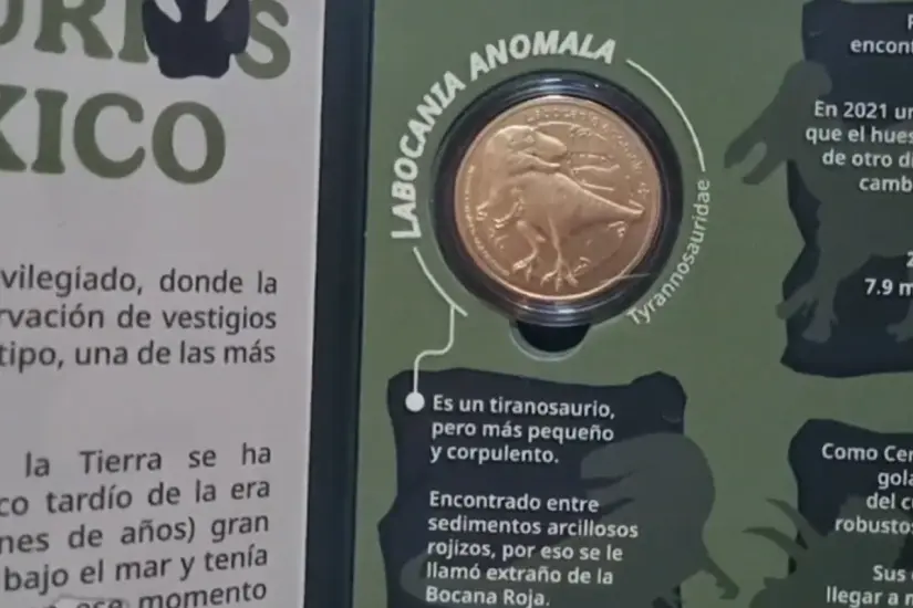 Explora el fascinante mundo de las monedas coleccionables de dinosaurios en México y aprende sobre sus precios y adquisición. Foto: YouTube / NUMISMATICA CON EL VAGO