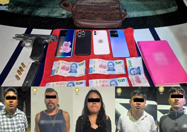 Capturan a cinco implicados en extorsi&oacute;n tras persecuci&oacute;n en Iztapalapa, CDMX