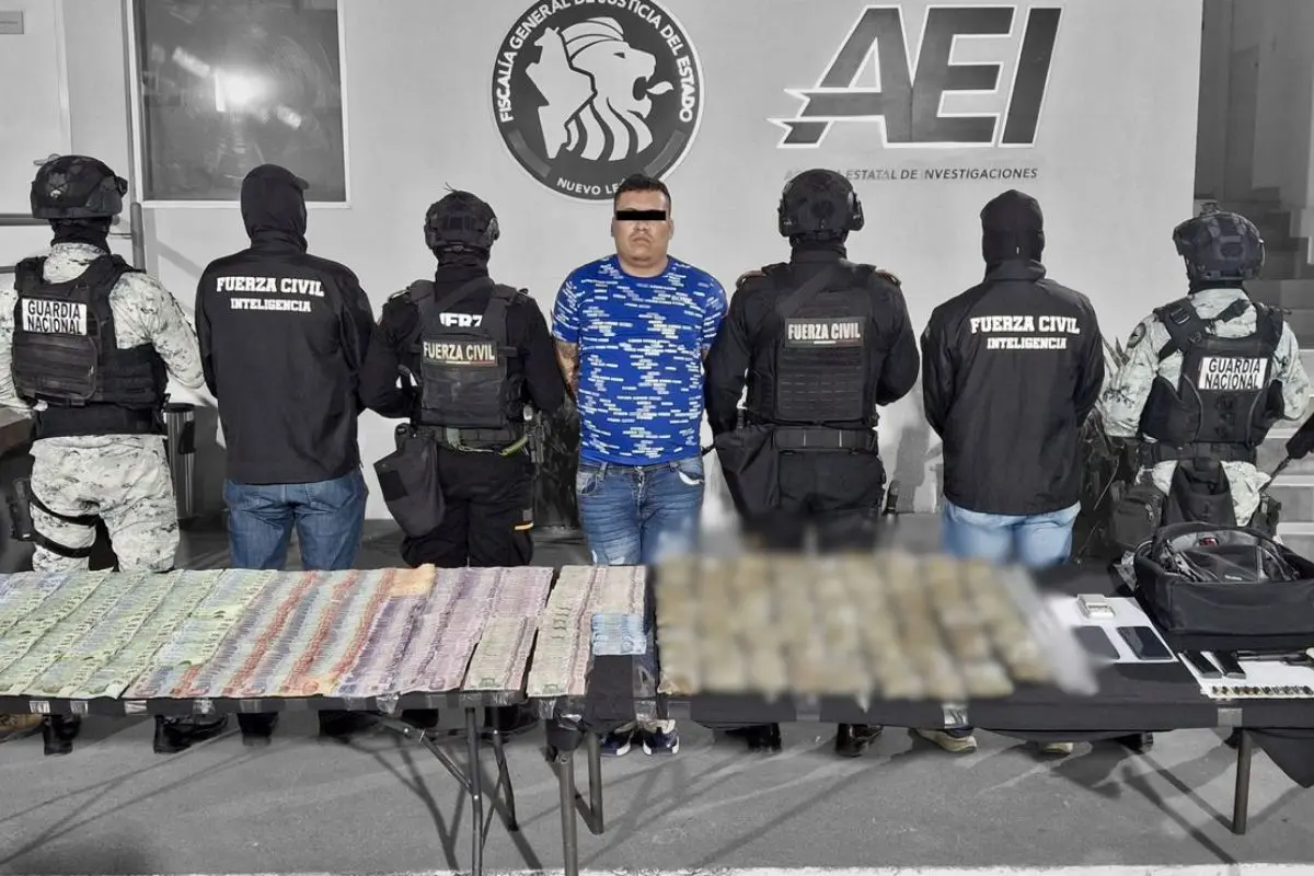 El detenido fue identificado como Jonathan “N”, de 24 años Foto: AEI