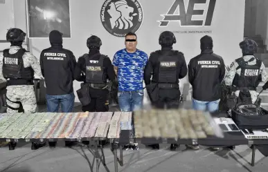 Capturan a hombre en Escobedo con drogas y más de 100 mil pesos