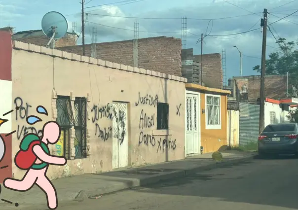 Justicieros de Durango vandalizan casa de agresores de Ángel David y los hacen huir