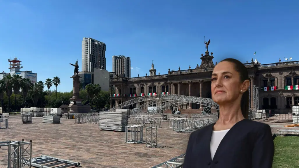 Inician preparativos para el informe de Claudia Sheinbaum en Nuevo León
