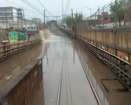 Lluvias en CDMX: suspenden servicio en Línea A del Metro por inundaciones