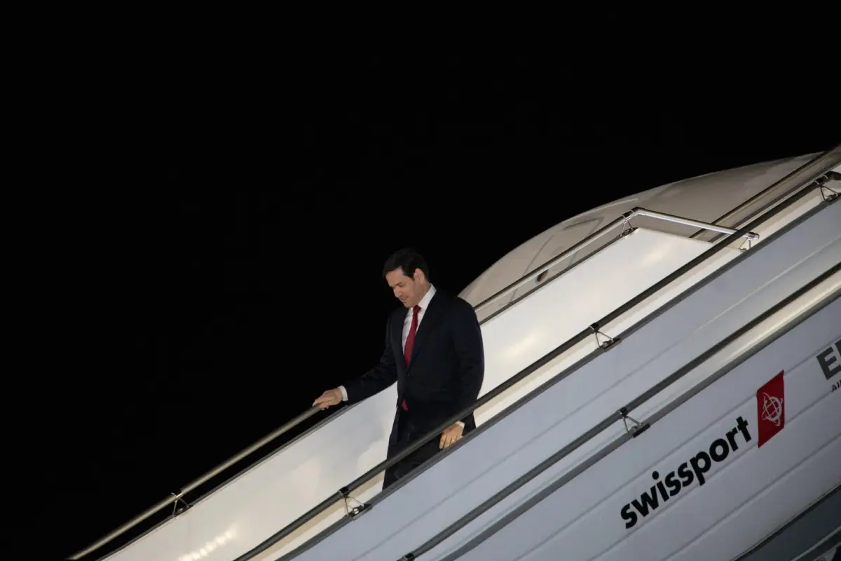 Marco Rubio llegando a Ecuador Foto: X(Twitter) @CancilleriaEc