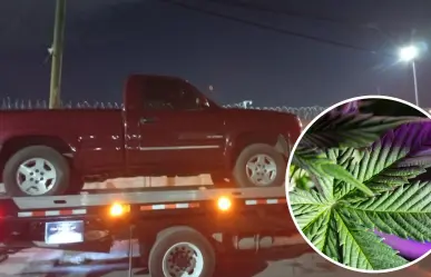 Aseguran camioneta con 100 kilos de marihuana en carretera de Ramos Arizpe